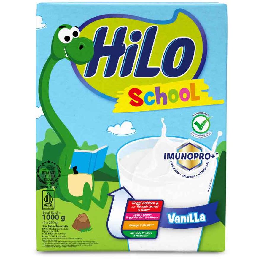 

[KODE PRODUK IRYST9770] HiLo School Vanilla 1000 gram - Susu Tinggi Kalsium Lebih Rendah Lemak