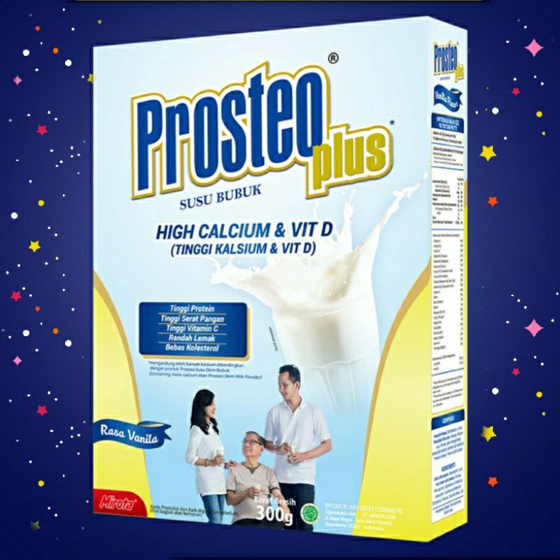 Prosteo Plus Susu Tinggi Kalsium untuk Tulang 300 gram gratis packing kardus