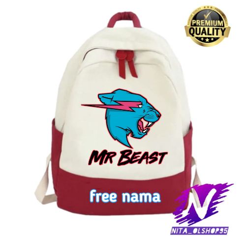 tas ransel sekolah anak mr beast