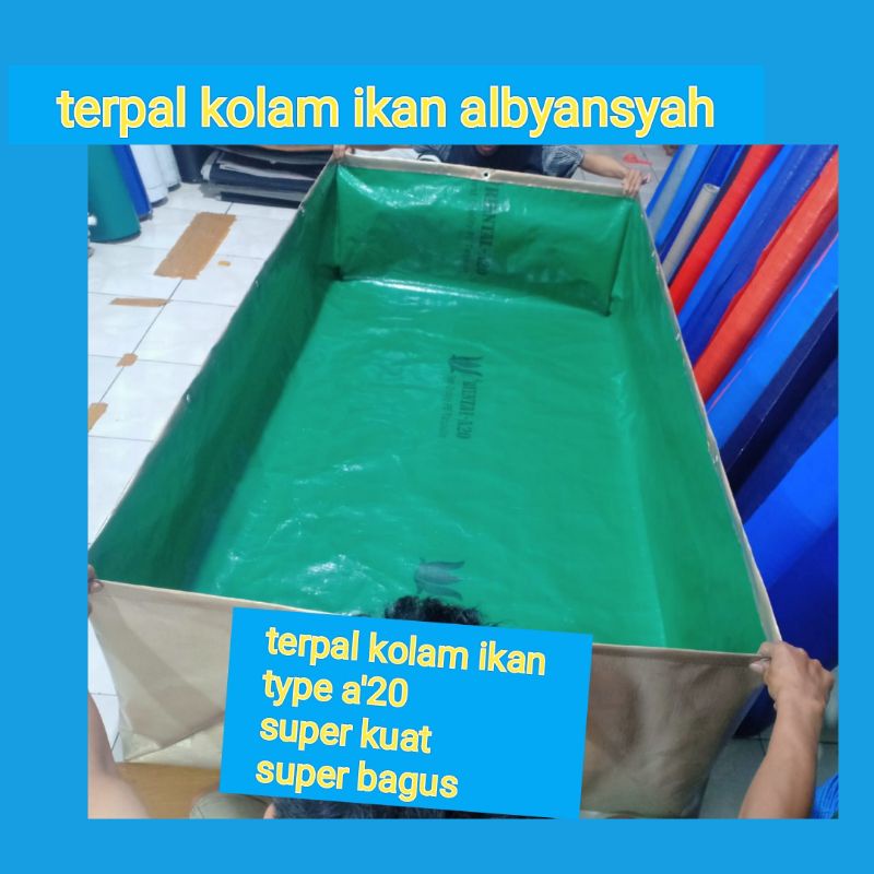 terpal kolam ikan UK 400×300×50 a'20 Korea super kuat