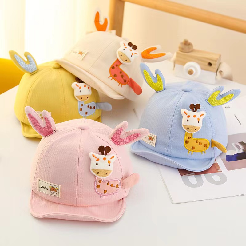 Topi Baseball Anak Balita Karakter Hewan / Baby Baseball Hat Cap Tanduk Rusa Lucu Import