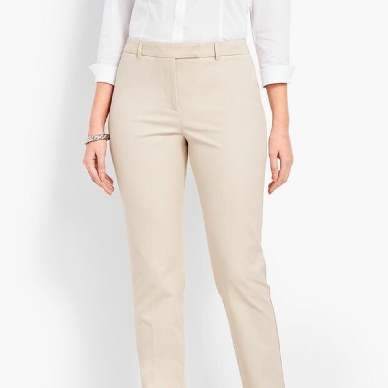 Celana kantor wanita Talbots high waist straight pant size 4