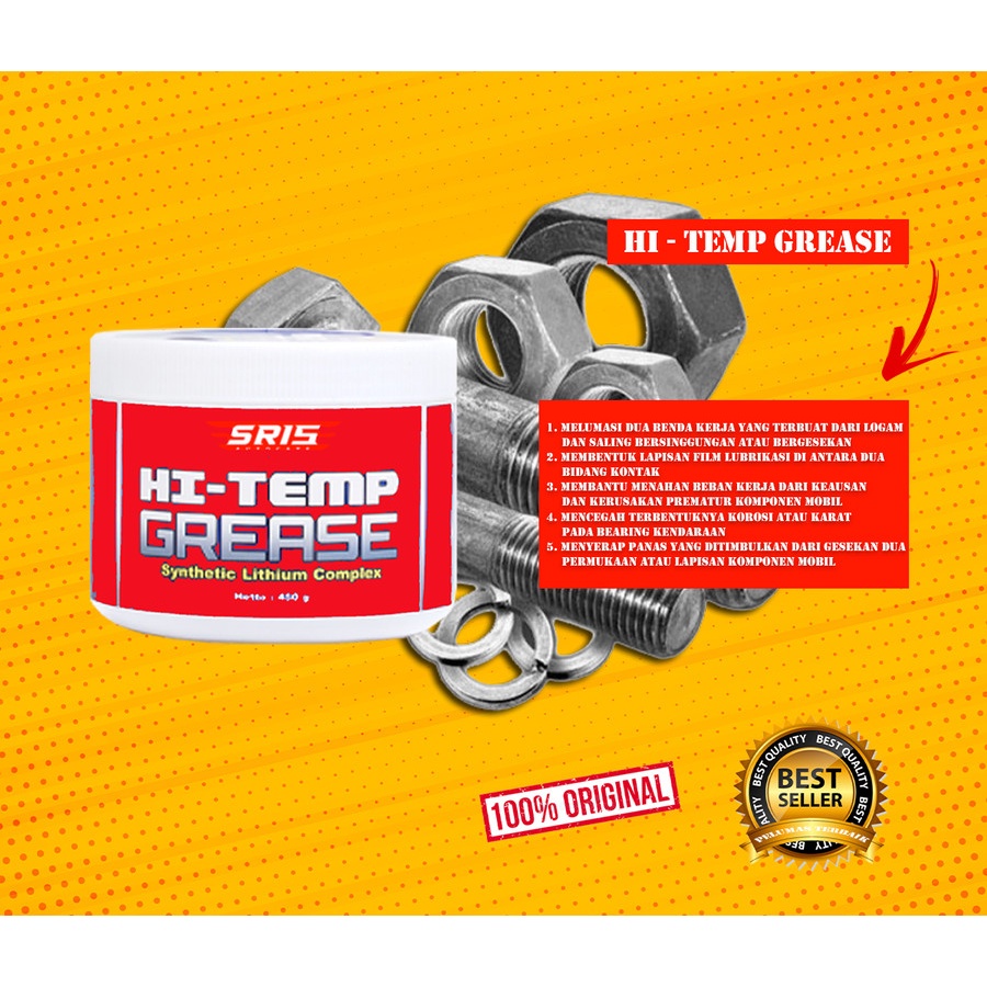 grease bearing tahan panas [~ SR15 GREASE  450 gram Synyhetic Lithium Complex