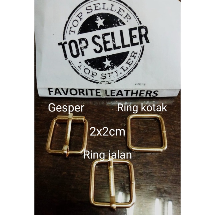 RING KOTAK/ GESPER RODA RING JALAN SRE 2CM X 2CM (KAWAT 38) PER 100PCS