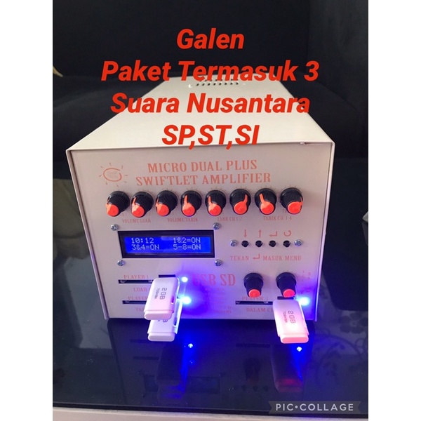 Bonus 3 Suara Nusantara Swiftron Ampli Walet Micro Dual Plus 3 Player 8 Chanel