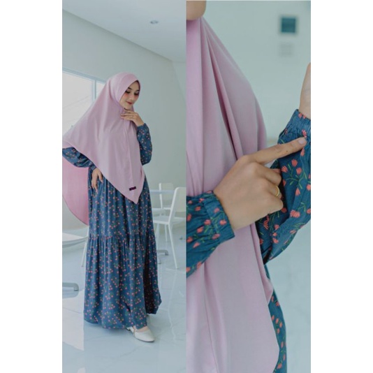 NAYMA HIJAB GHANIA DRESS - GAMIS RAYON - GAMIS BUSUI - DRESS RAYON