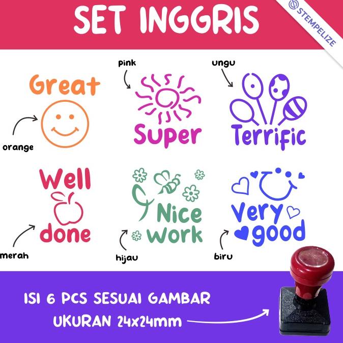 

[O-G8G][➸] Stempel Reward Penilaian Guru TK / SD / Anak amanah