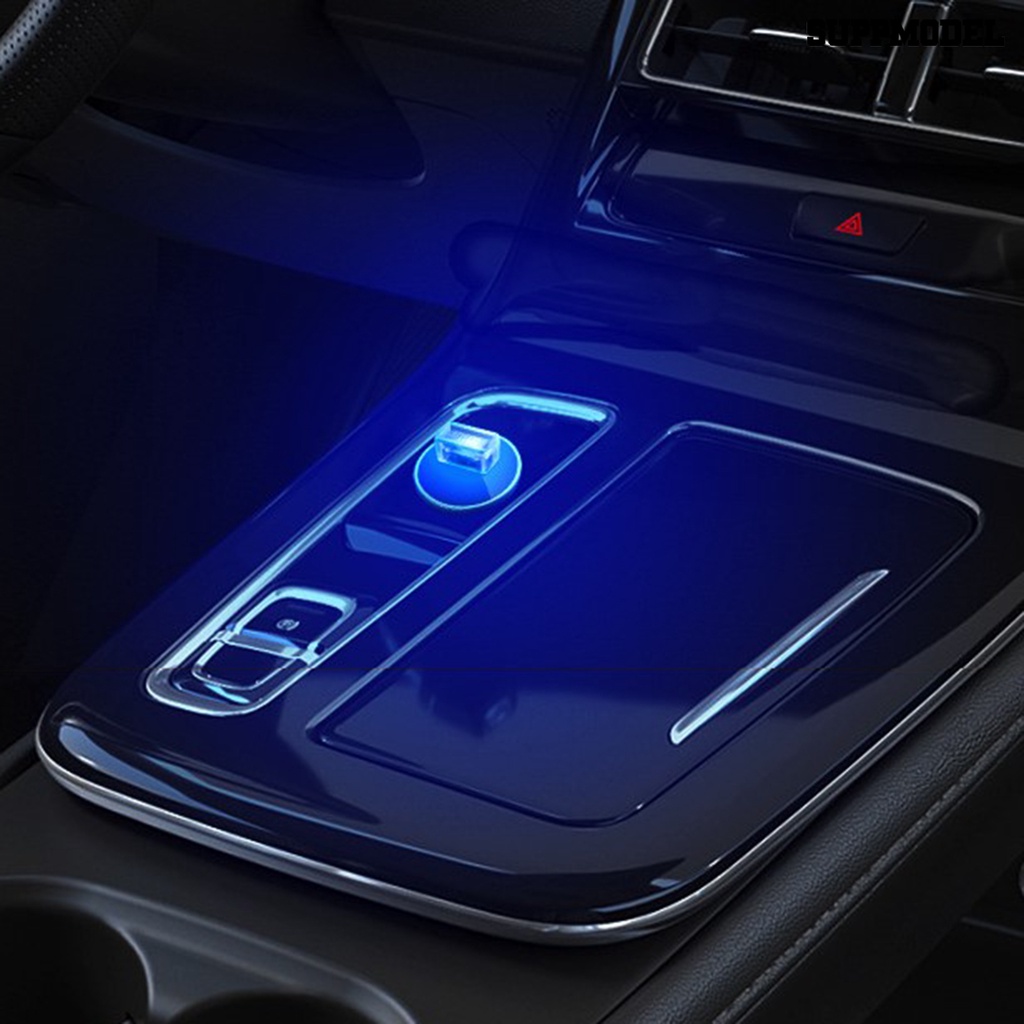 [Auto] Mood Light Seven Gradient Colors Plug And Play Hemat Energi Banyak Gaya Tidak Mempesona Dekorasi Interior Portable Mini Car USB Atmosphere Light Untuk Otomotif