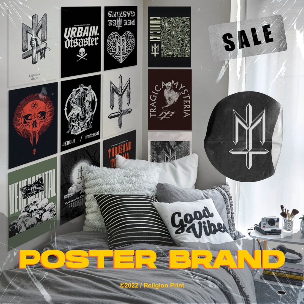 Poster Brand MATERNAL DISASTER  - Wallpaper Poster Dinding Aesthetic - Dekorasi Kamar Tidur