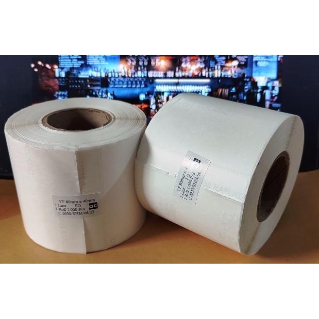 

Label Stiker Yupo 80X40 Mm Anti Air Synthetic Yufo 80 X 40 Vinyl