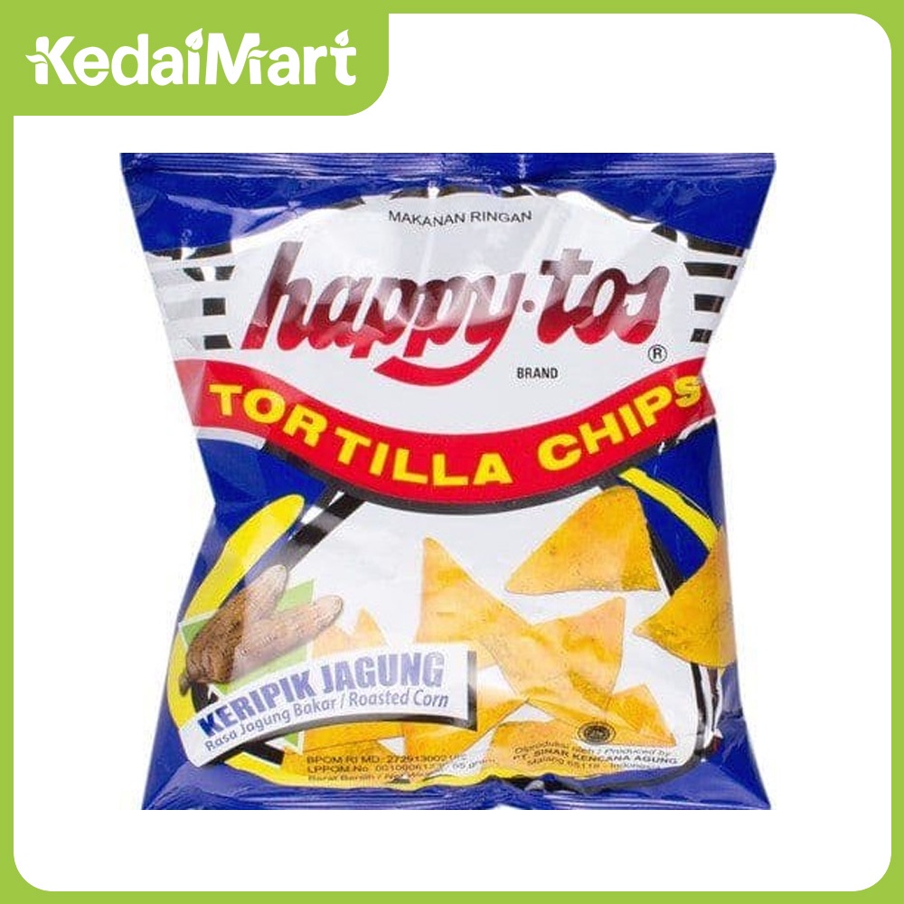 Promo Harga Happy Tos Tortilla Chips Jagung Bakar/Roasted Corn 55 gr - Shopee