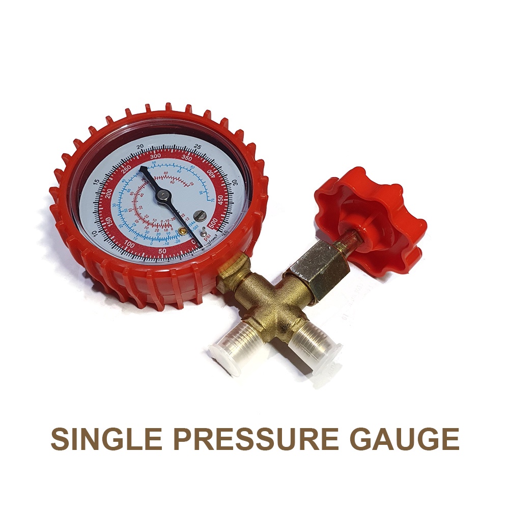 Manifold Single Pressure Gauge 500 Psi Pengukur Tekanan Gas