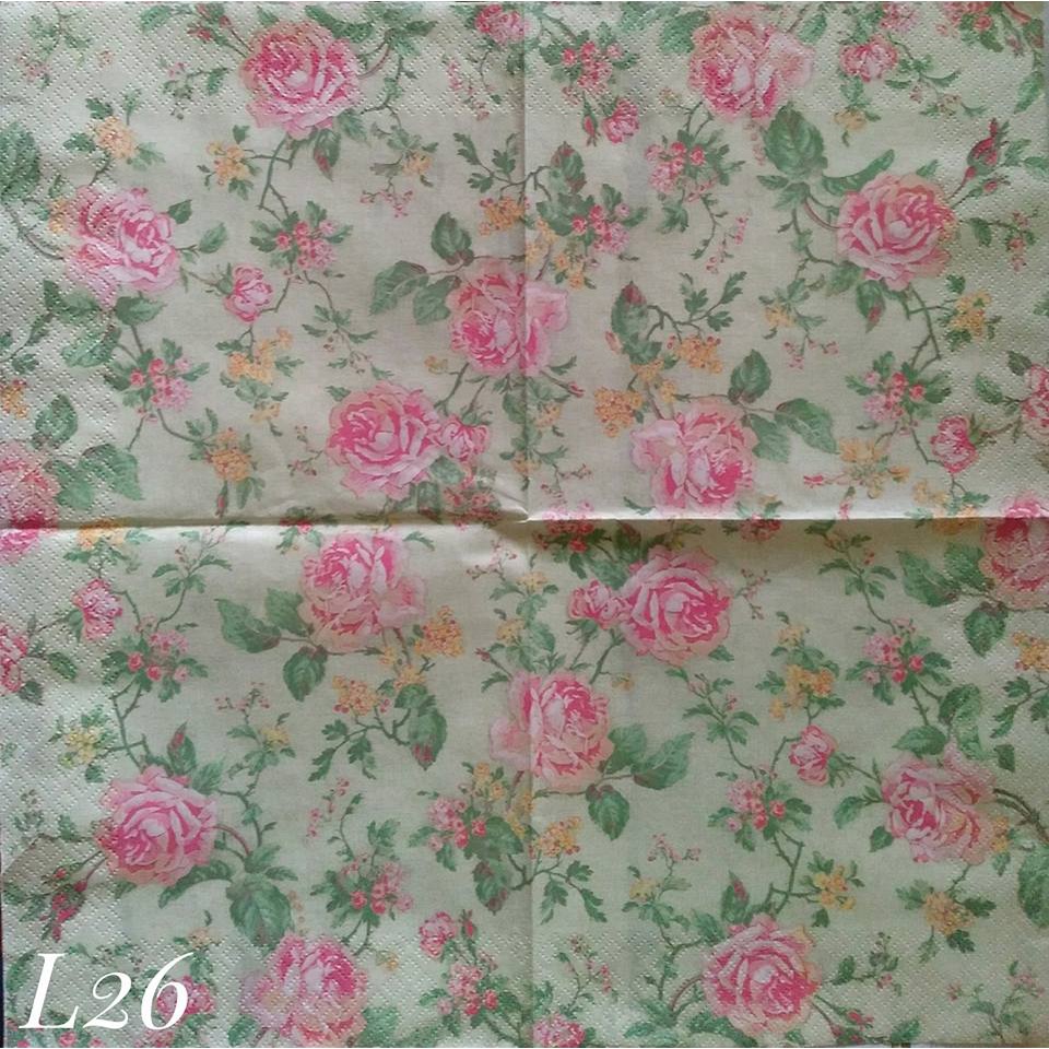 

Napkin Euro Little Flower L26 / Tissue Decoupage