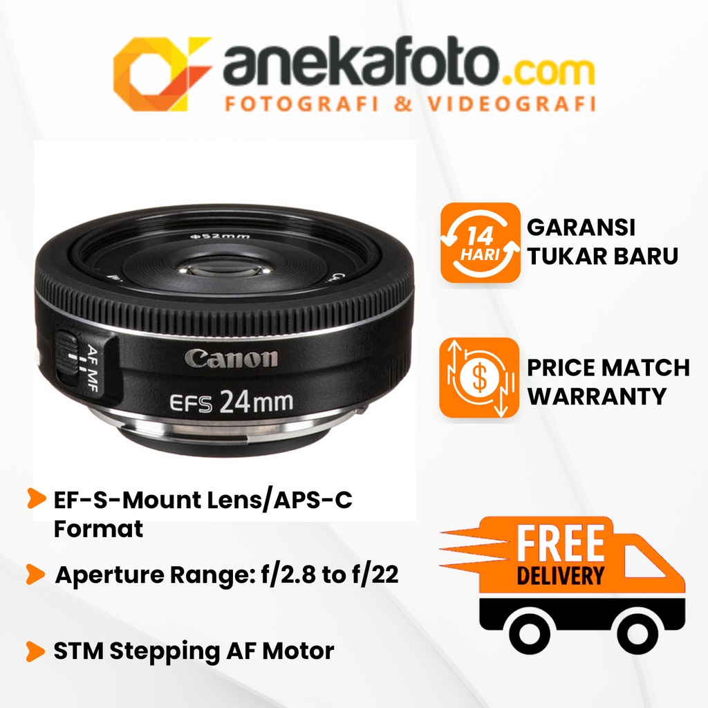 Canon Lensa EF S 24mm f/2.8 STM