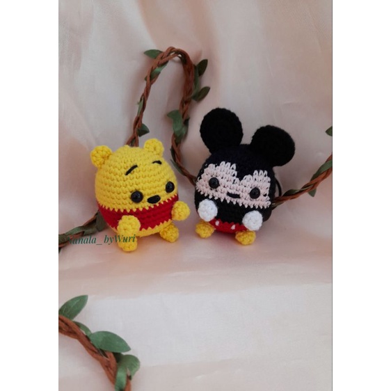 Gantungan Kunci Rajut / Gantungan kunci karakter / gantungan kunci disney/ gantungan kunci boneka /A