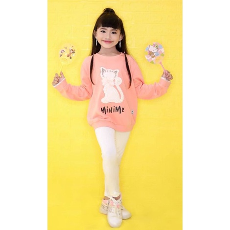 Minimekidz Ivan Gunawan Fashion Sweater Orange Peach & Legging