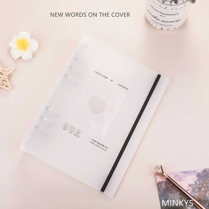 

✨NEW✨ - Binder A5 Photocard Card Holder KPOP Tranparan Koleksi Album Foto - Putih