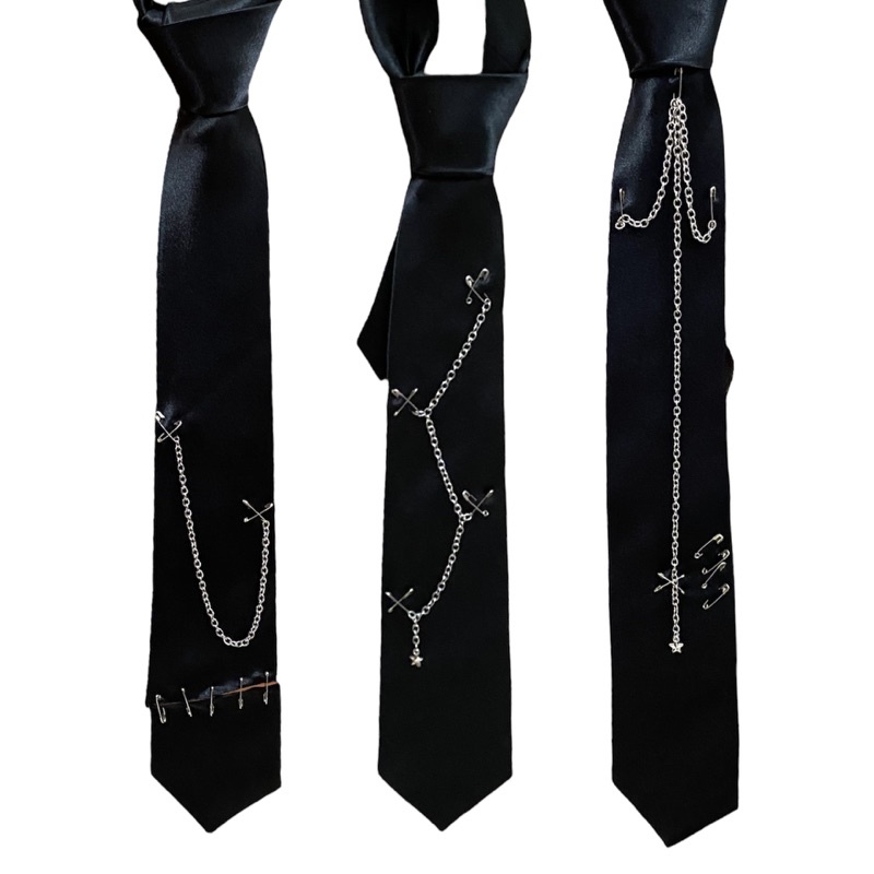 ALT GOTH CHAIN REWORKED TIES (DASI)