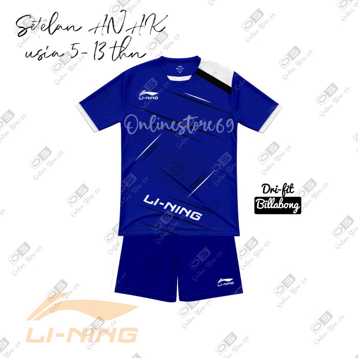 KAOS BADMINTON ANAK / BAJU BOLA ANAK / KAOS LINING ANAK / KAOS BADMINTON ANAK / BAJU BEST QUALITY