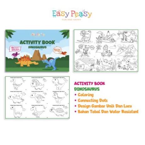 

Big Sale Kiddiwear Easy Peasy - Activity Coloring Book - Buku Edukasi Belajar Menggambar Dan Mewarnai !!