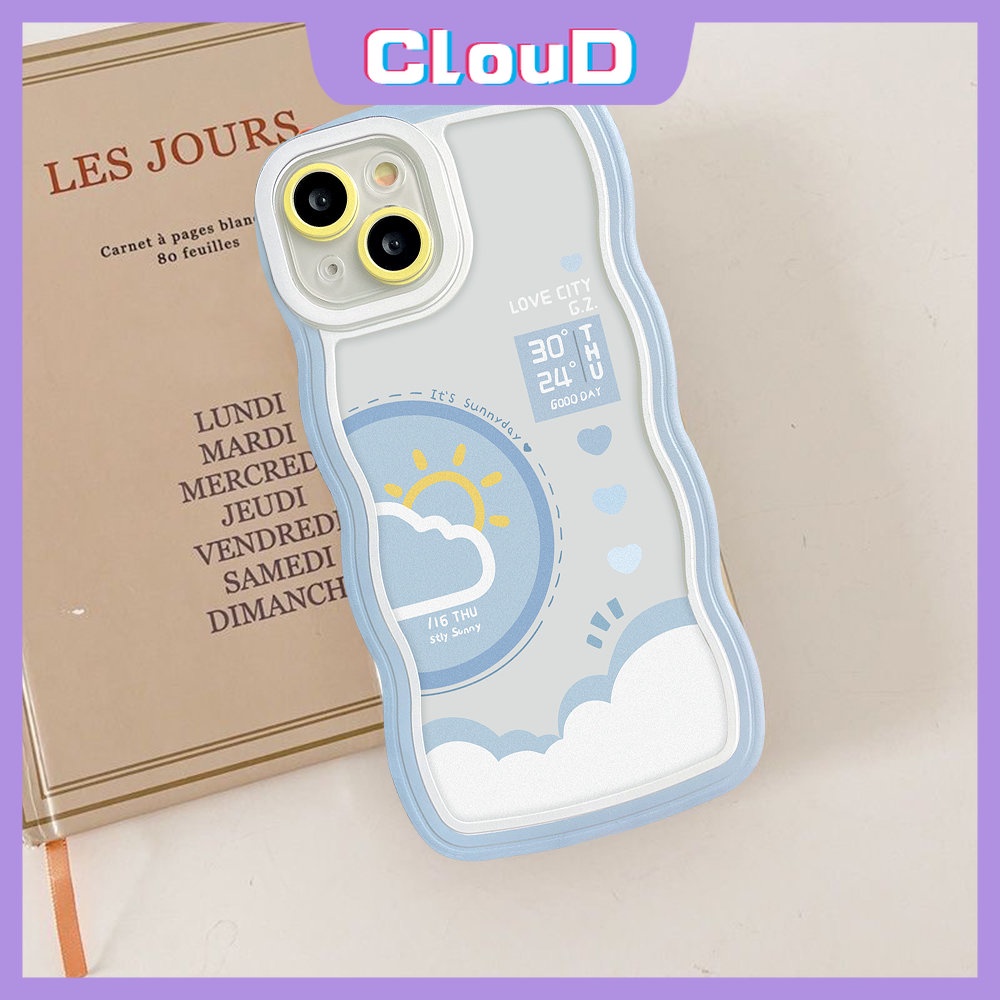 Couple Case Samsung A04 A04E A53 A50s A13 A14 A22 A50 A52s A12 A32 A51 M22 A23 A02s A52 M32 A04s A31 A33 A30s A03s A03 A21s A20 A11 Wavy Edge Siang Malam Ramalan Cuaca Soft Cover