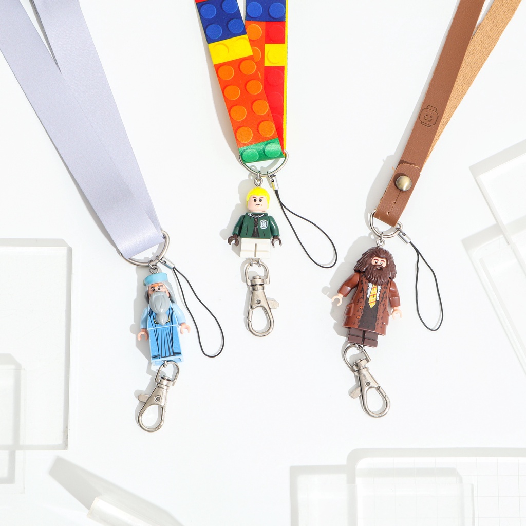 Lanyard / Tali / Kalung ID Card Holder / Tempat Kartu Nama dg Minifigure (2) || Kado Hadiah Unik Lucu Antimainstream