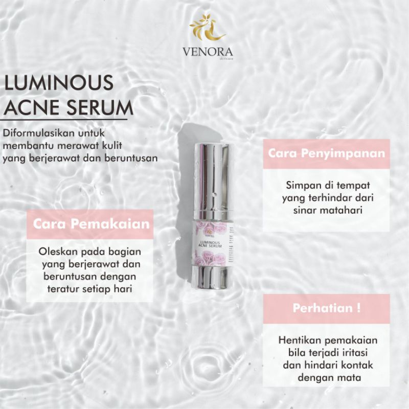 luminous acne serum by venora
