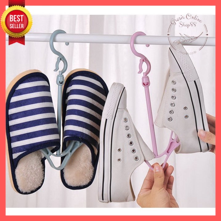 GOS -I207- Hanger Sepatu Sandal - Gantungan Jemuran Sepatu Sandal - Gantungan Sepatu U Shaped