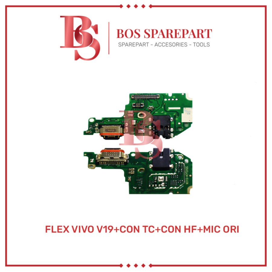 FLEXIBEL VIVO V19 + CONNECTOR CHARGER + CONNECTOR HANDSFREE + MIC ORI