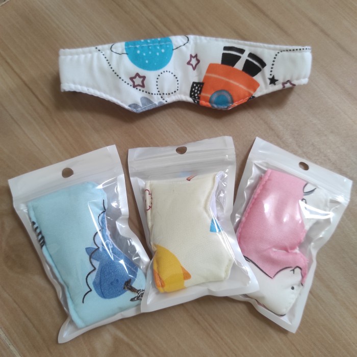 Kacamata Jemur Bayi Katun Baby Eye Mask Washable Eye Protector Penutup Mata Bayi Berjemur