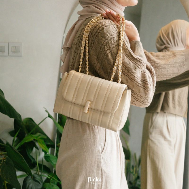 [Free Dust Bag] Sling Bag Flicka Kode V 16 IVORY