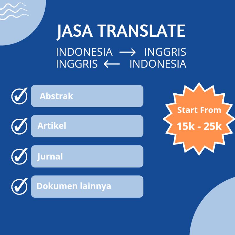 Jasa Translate Abstrak, Artikel, Jurnal, Dll.