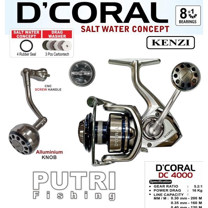[Bayar DiTempat] REEL KENZI D'CORAL SW DC 4000