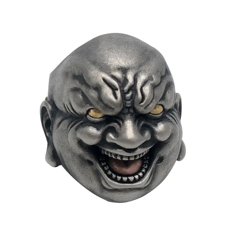 Mendominasi Mode Maitreya Lord Of The Rings Silver Plated Cincin Setan Untuk Pria Hip Hop Pesta Perhiasan Hadiah
