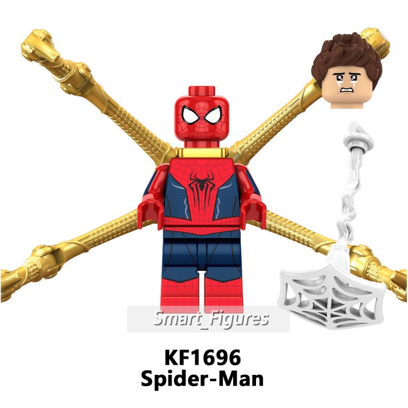 Spiderman Minifigures Cakar Baru The Amazing Spider-Man Green Goblin Harry Osborn Marvel Mainan Hadiah Mini Figure KF6159