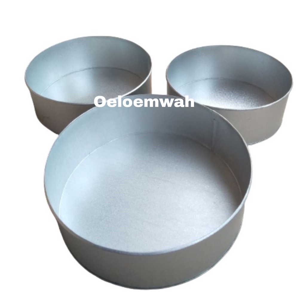 Cetakan loyang kue bolu panggang baking pan bulat anti lengket tebal 18cm 20 cm 22cm