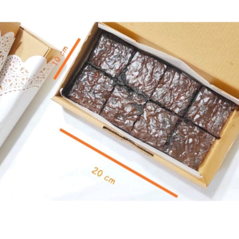 

Fudgy Brownies Panggang Original Nyoklat 20x10