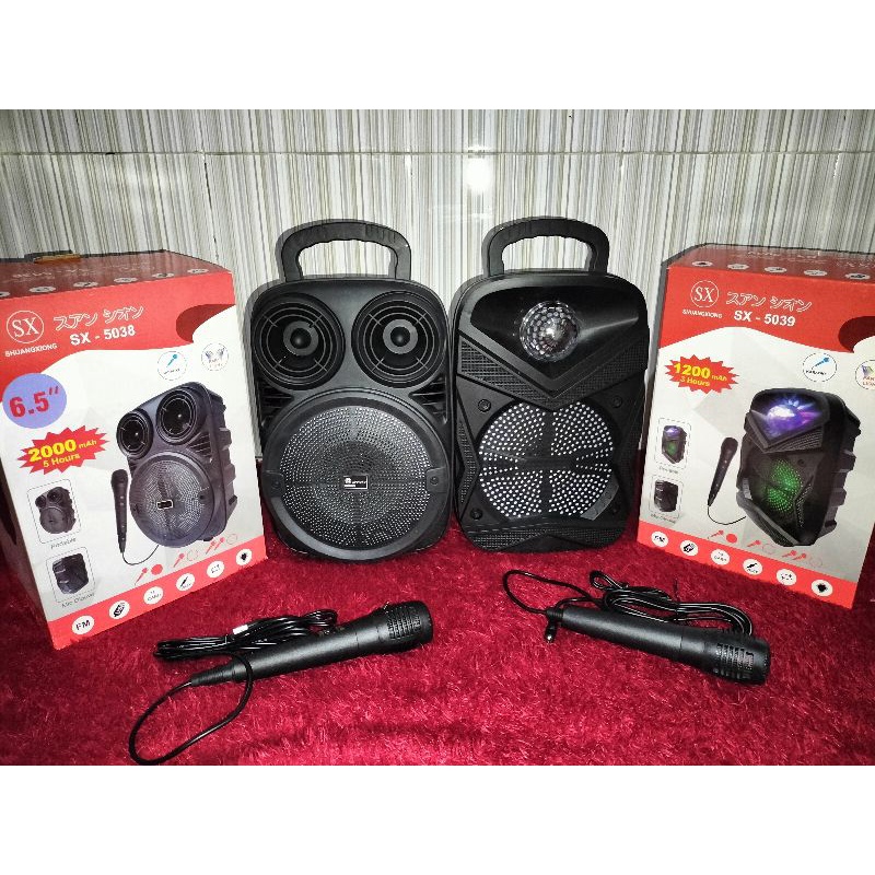 (PROMO) Speaker Bluetooth FREE MIX SX-5038  SX-5039/ Speaker Bluetooth Extra Bass / Speaker Bluetooth Jumbo
