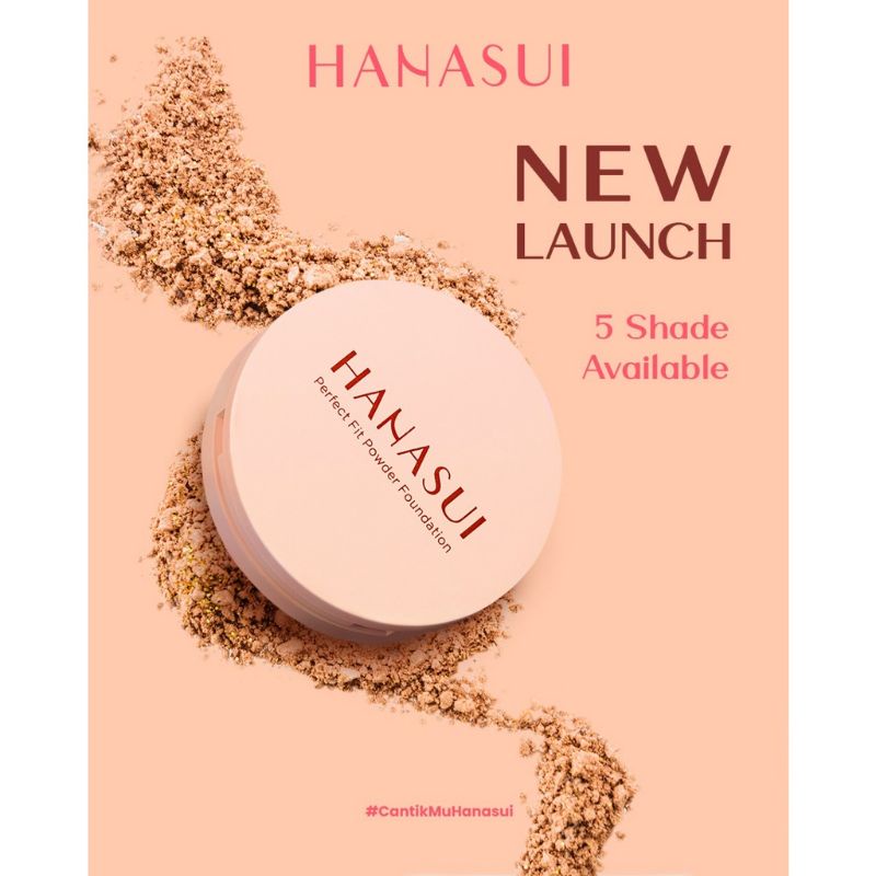Bedak Padat Hanasui BPOM | Hanasui Perfect Fit Powder Foundation BPOM | Hanasui Compact Powder