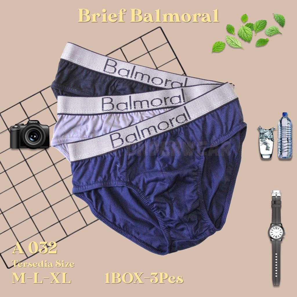 Celana dalam Pria Balmoral A 032 Isi 3 PCS