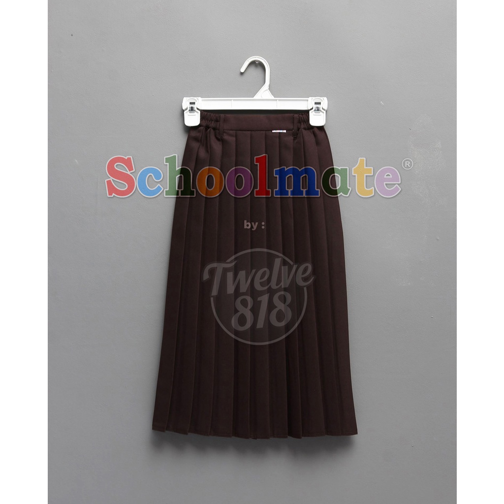 Schoolmate - Rok Pramuka Rapilo SMP Penggalang SMA Penegak Putri Seragam Pramuka Rok Rempel Panjang