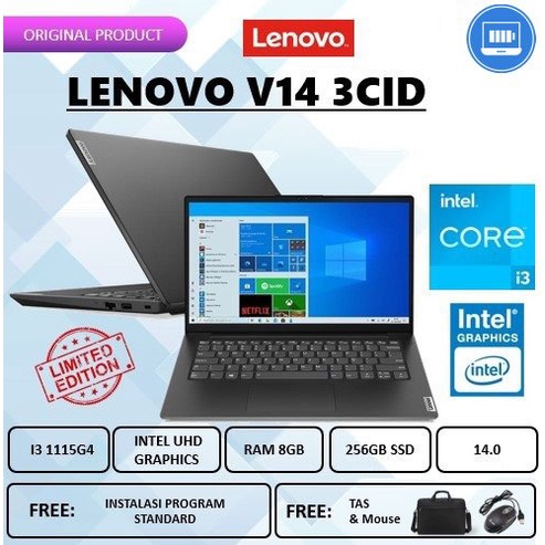 LAPTOP LE V14 INTEL CORE i3 10110 LAYAR 14.0 INCH