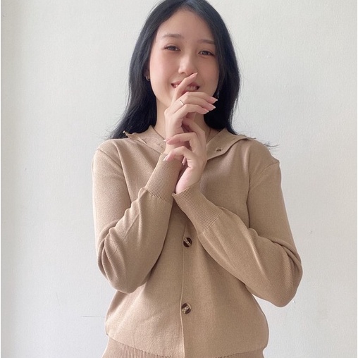 Cardigan Rajut Premium Lengan Panjang Wanita Kardigan Polos Wanita
