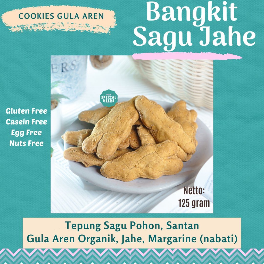 

Kue Bangkit Sagu Jahe - Diet Special Needs