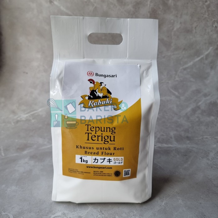 

Tepung Terigu kabuki gold Bungasari Bread flour premium tepung roti