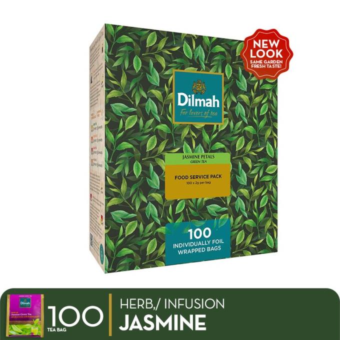 

Dilmah Jasmine Green Tea [Kemasan Foil Envelope 100s] - Teh Celup