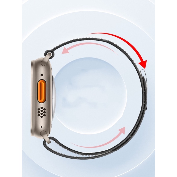 Strap Apple Watch Tali Pengganti  iWATCH TRAIL LOOP Nylon Strap for iWatch series 8 7 6 5 4 3  Ultra