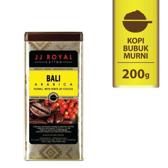 

Jj royal bali arabica grnd tin 200gr