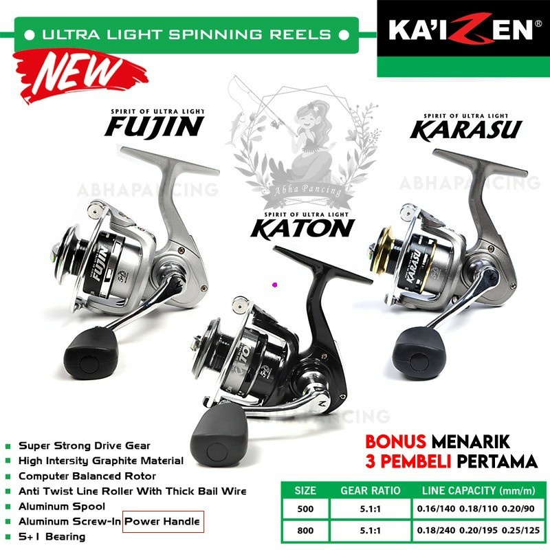 REEL KAIZEN KARASU 500 // 800 Power Handle