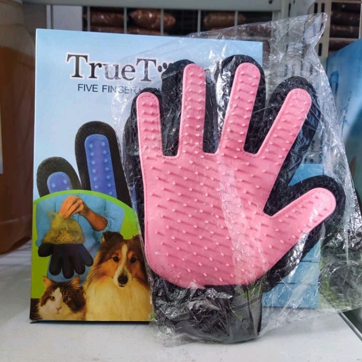 Sarung Tangan Sisir True Touch Pet Glove Kucing &amp; anjing